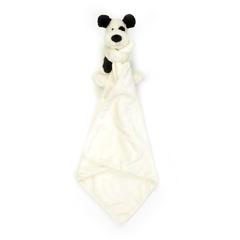 Baby Jellycat bamse, Bashful koseklut - Sort/krem hund