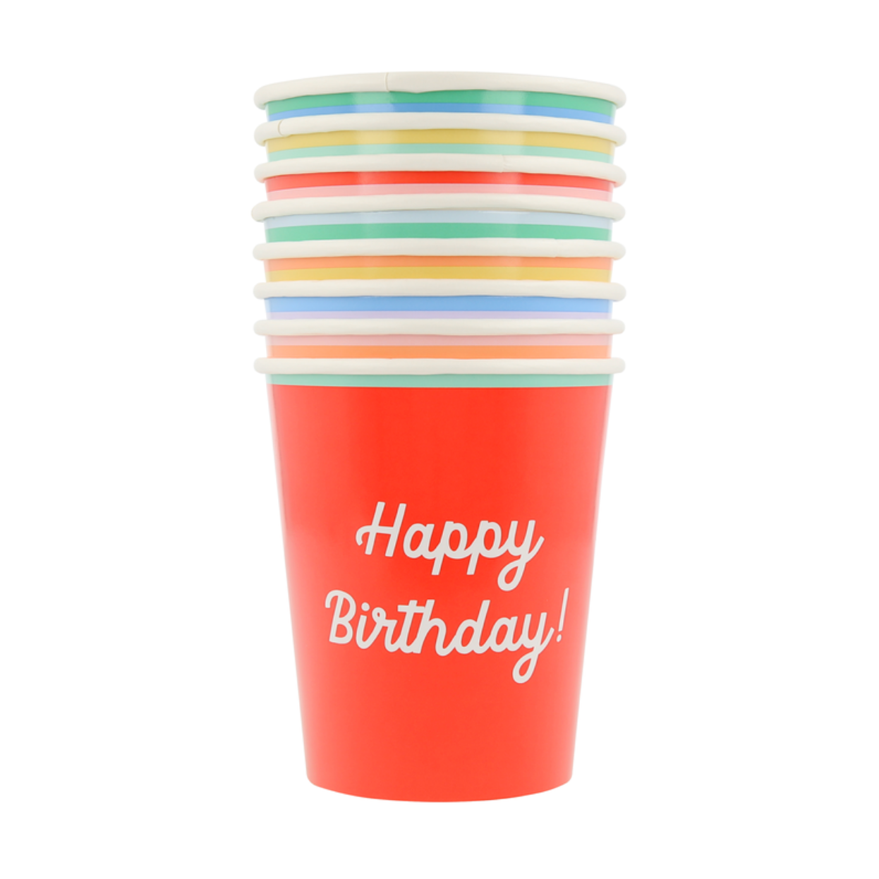 Meri Meri papkrus, Mixed Happy birthday – 8 stk