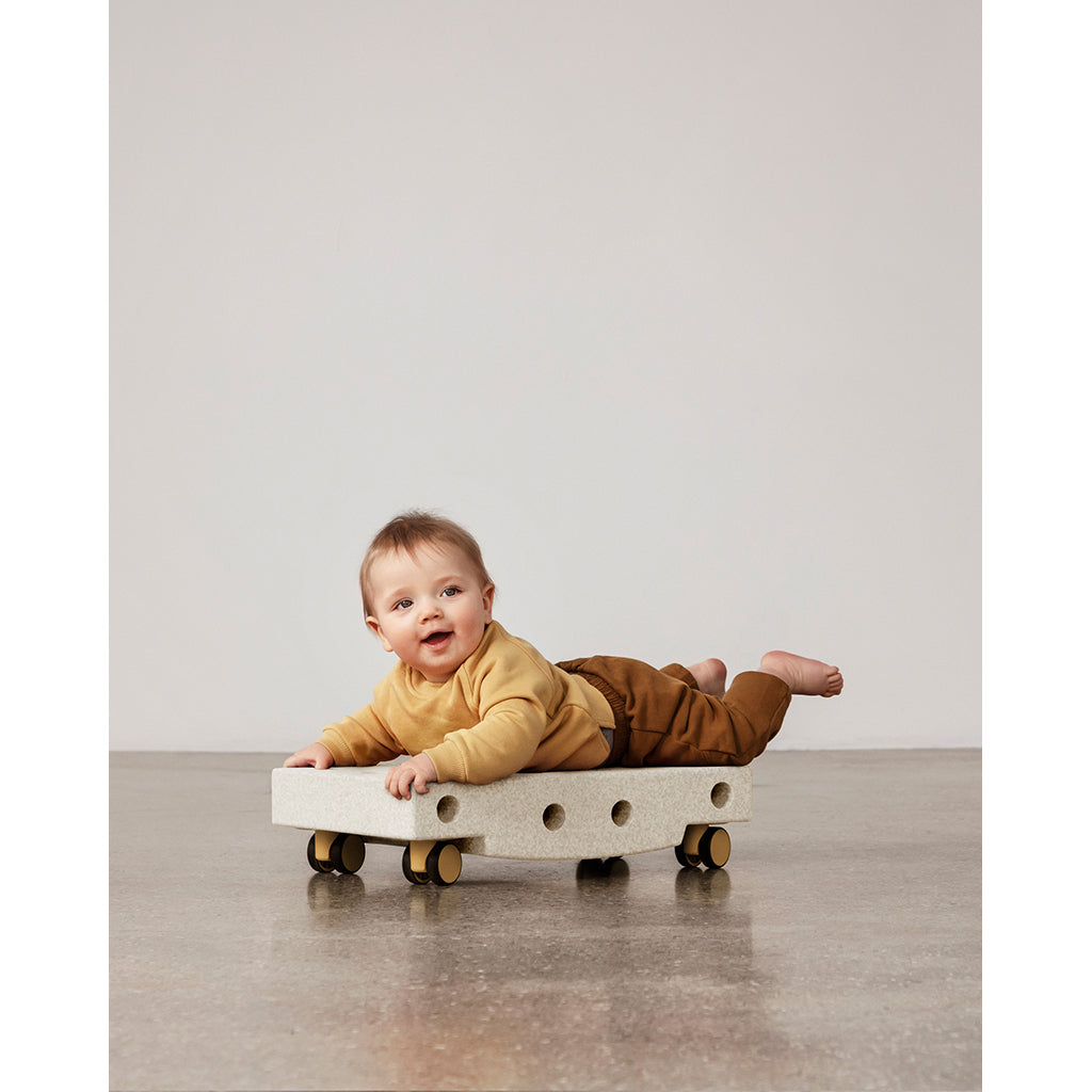 Modu Rullebrett, aktivitetsleketøy i skum, 5 deler - Sand Grey / Honey Yellow