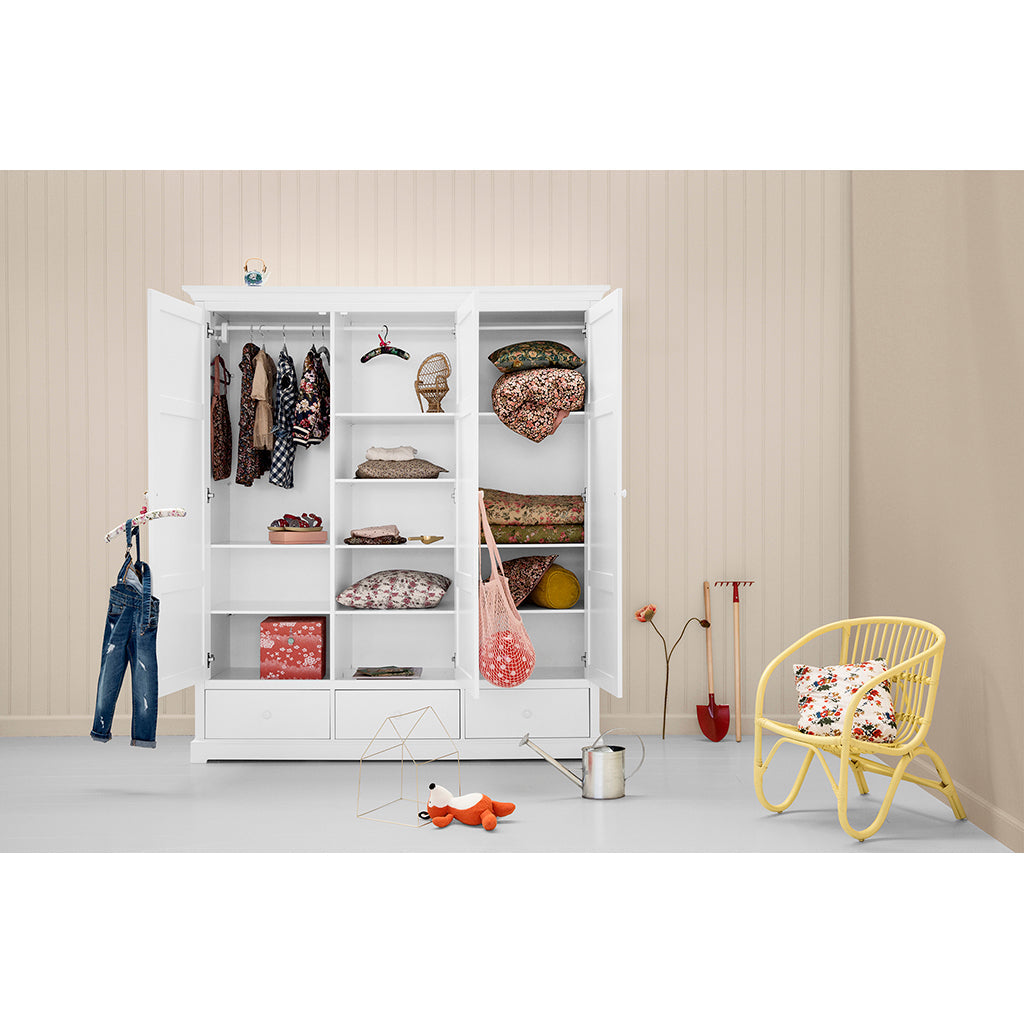 Oliver Furniture Seaside klesskap m 3 dører, høyde 195 cm