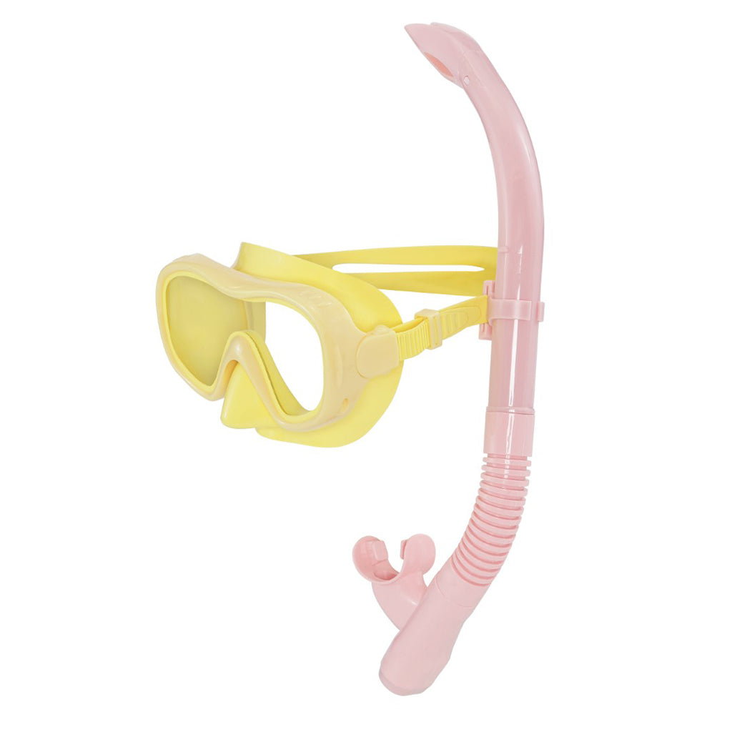 Petites Pommes snorklingsett, Betty – Citron / French rose