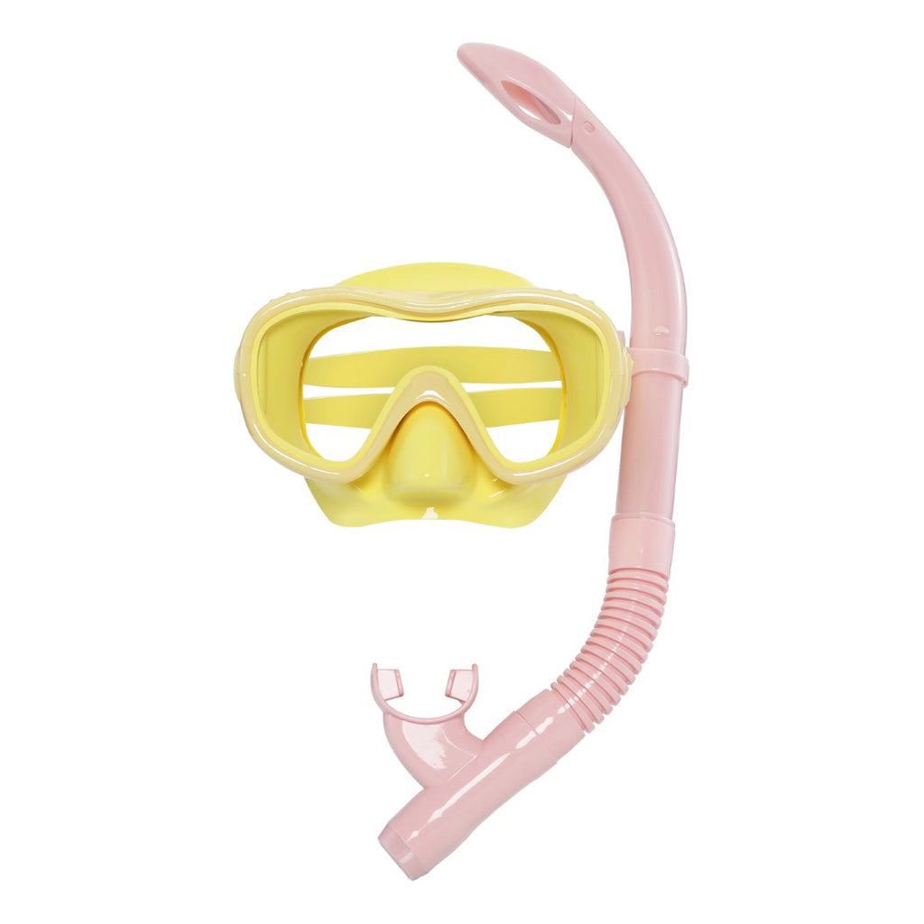 Petites Pommes snorklingsett, Betty – Citron / French rose