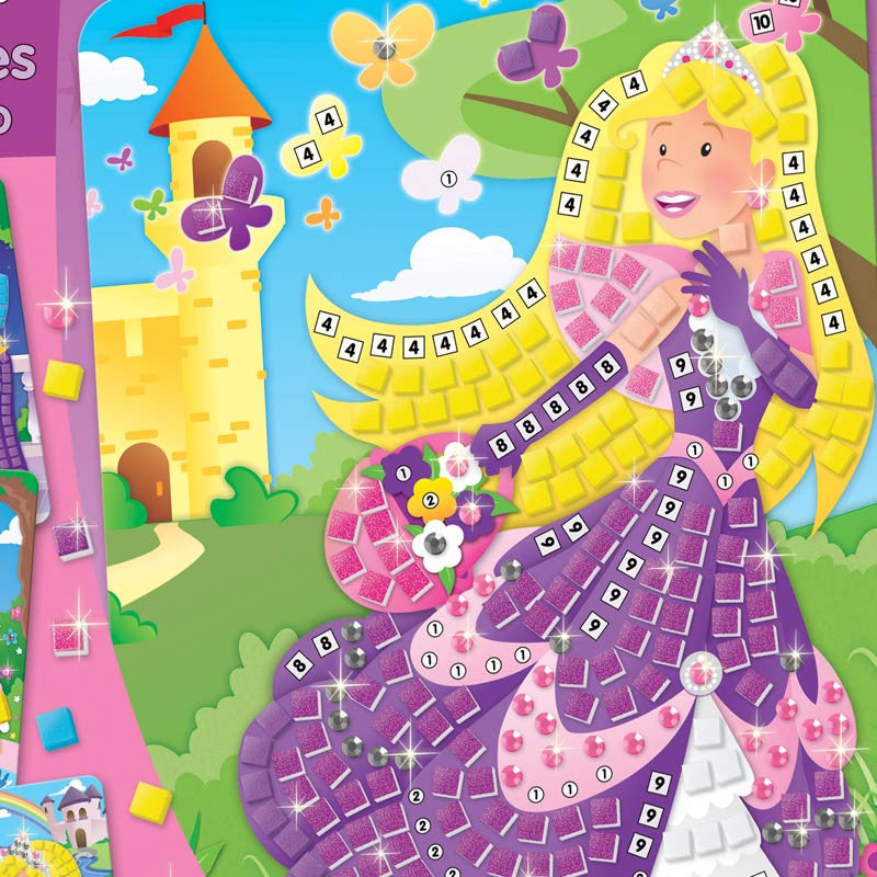 Sticky Mosaics glitrende prinsesser, medium