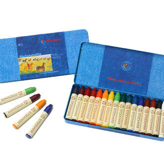 Stockmar bivoksfarger, stifter - 16 stk