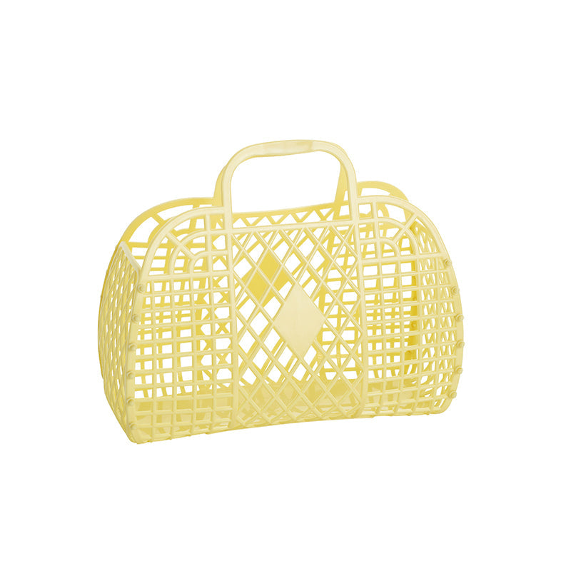 Sun Jellies Retro kurv, liten - Gul
