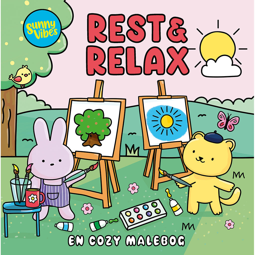 Sunny Vibes, Rest & relax - Cozy malebog for børn