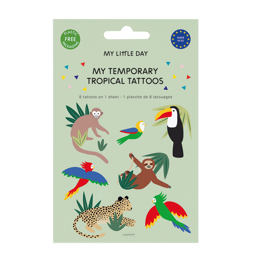 My Little Day tatoveringer med tropiske motiver