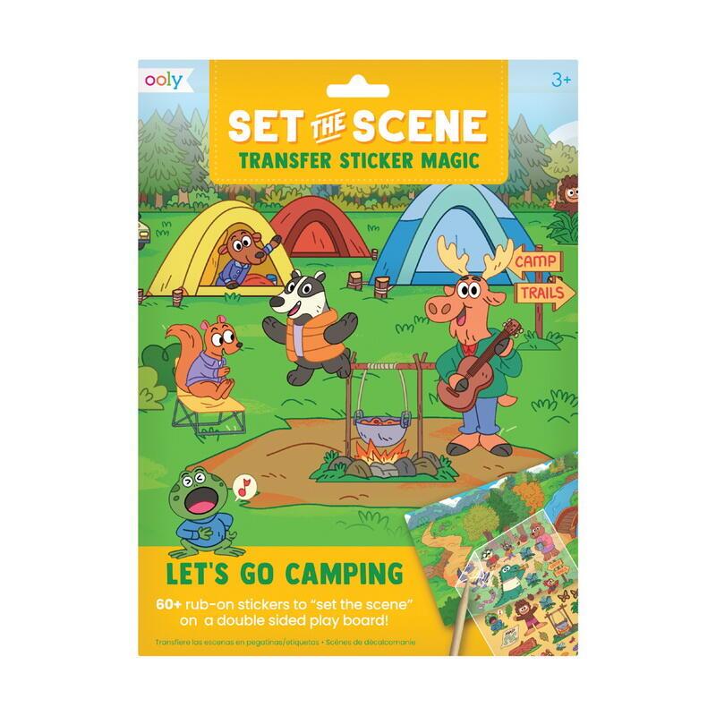 Ooly Transfer-klistremerker - Let’s go camping