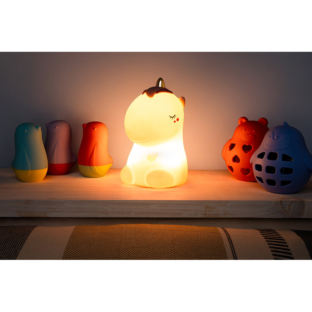 Little L. LED nattlampe - Cosmo unicorn pink glitter