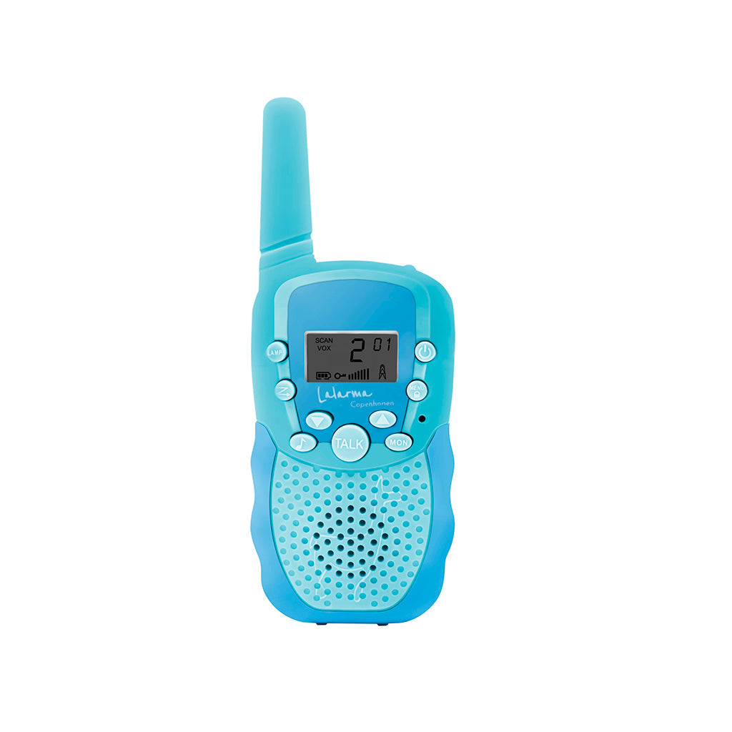 Lalarma walkie talkie til børn, blå