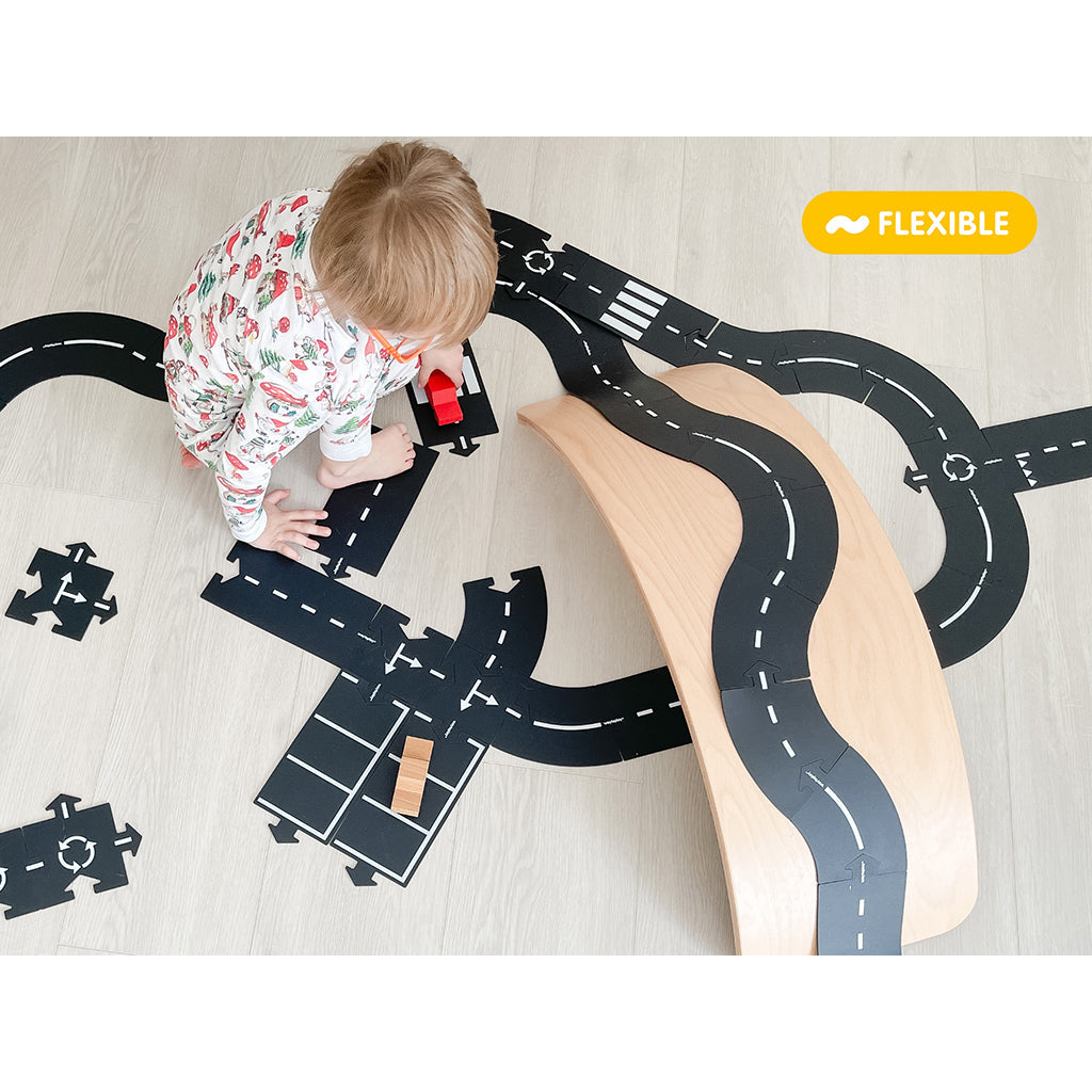 Waytoplay bilbane i gummi, 40 deler - King of the road