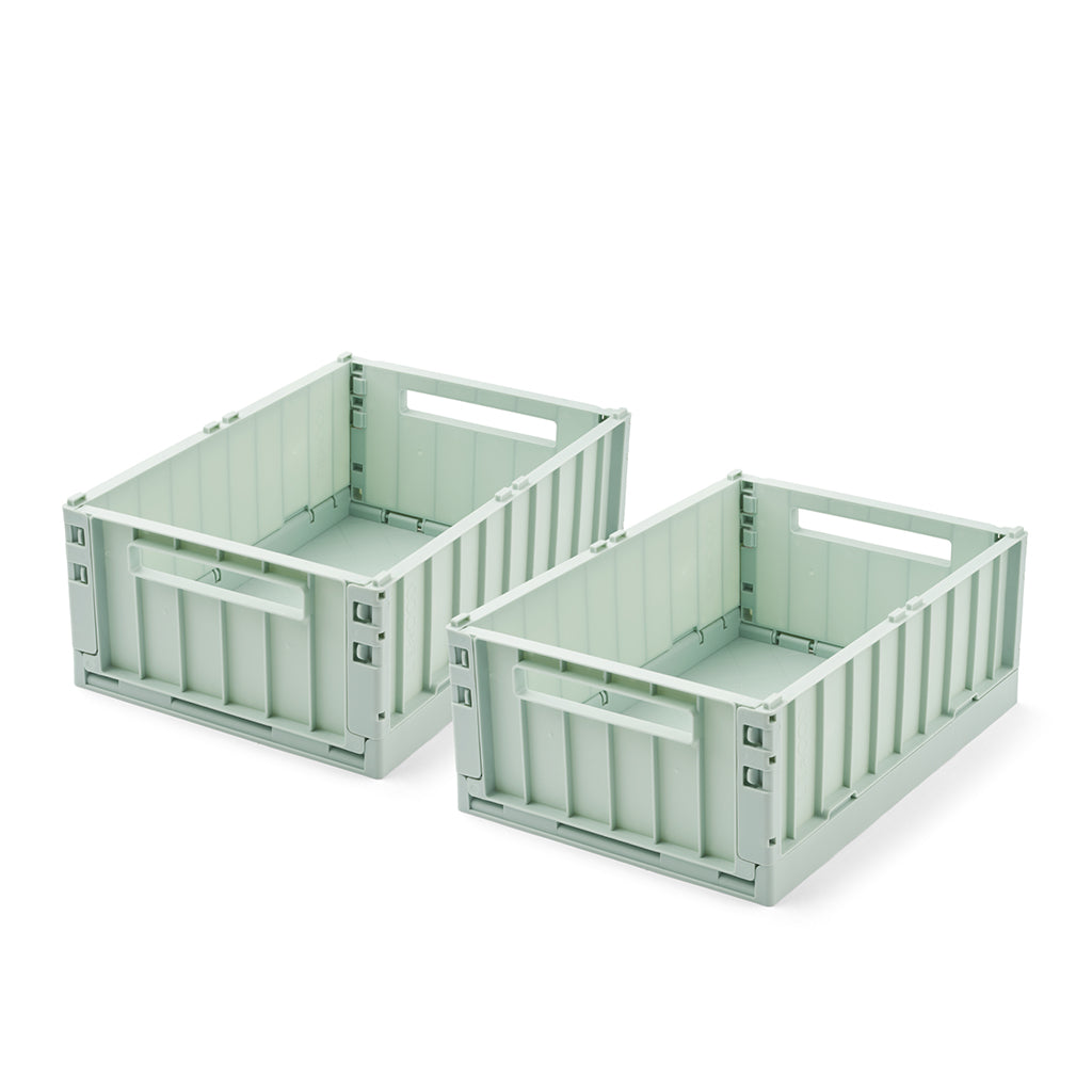 Liewood Weston foldekasse M, 2-pak - Light peppermint