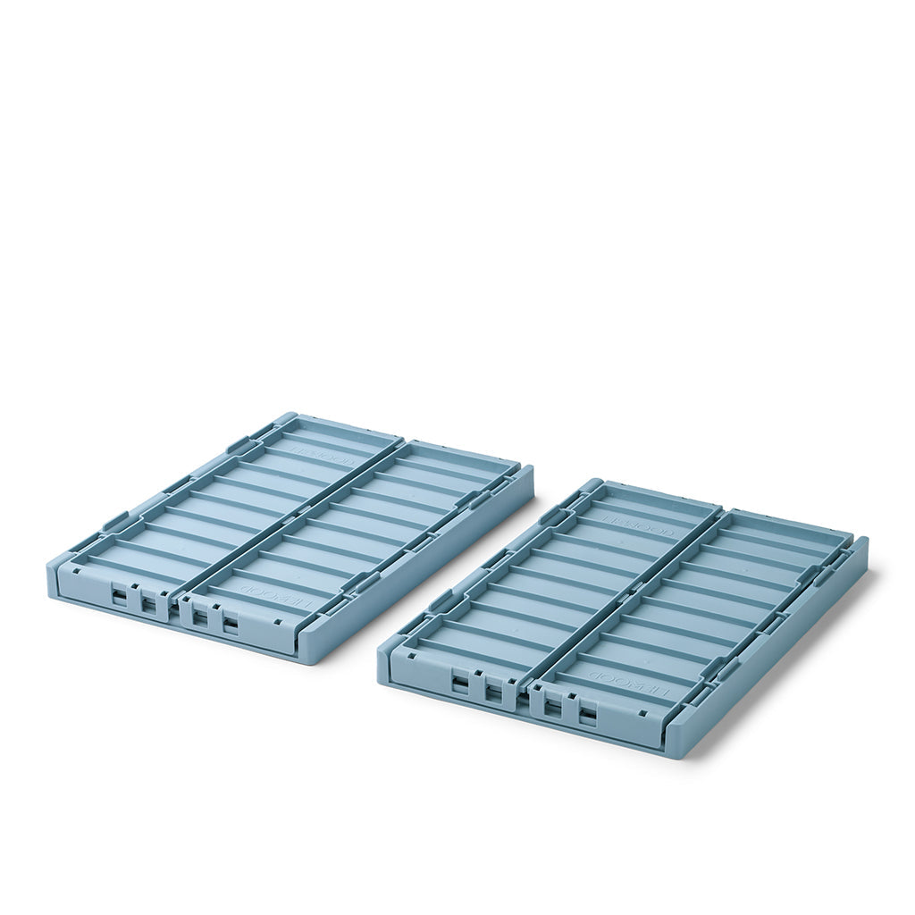 Liewood Weston sammenleggbar kasse M, 2-pakning - Beach blue
