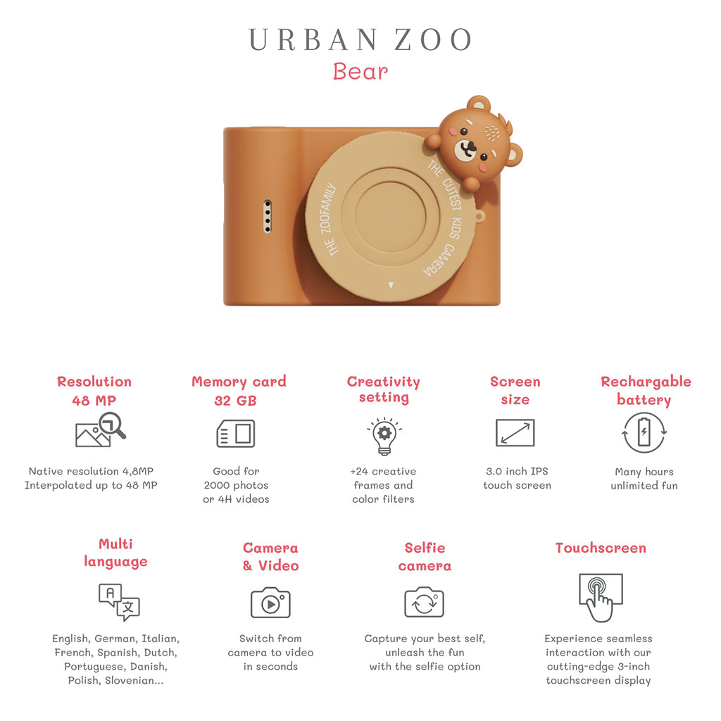 The ZooFamily, Urban Zoo børnekamera, 5–10 år – Bjørn