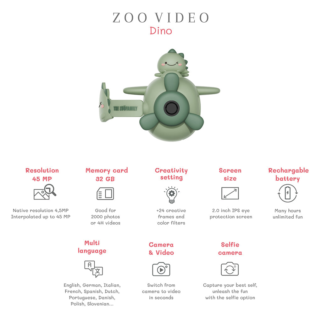 The ZooFamily, Zoo Videokamera, fra 5-11 år - Dino
