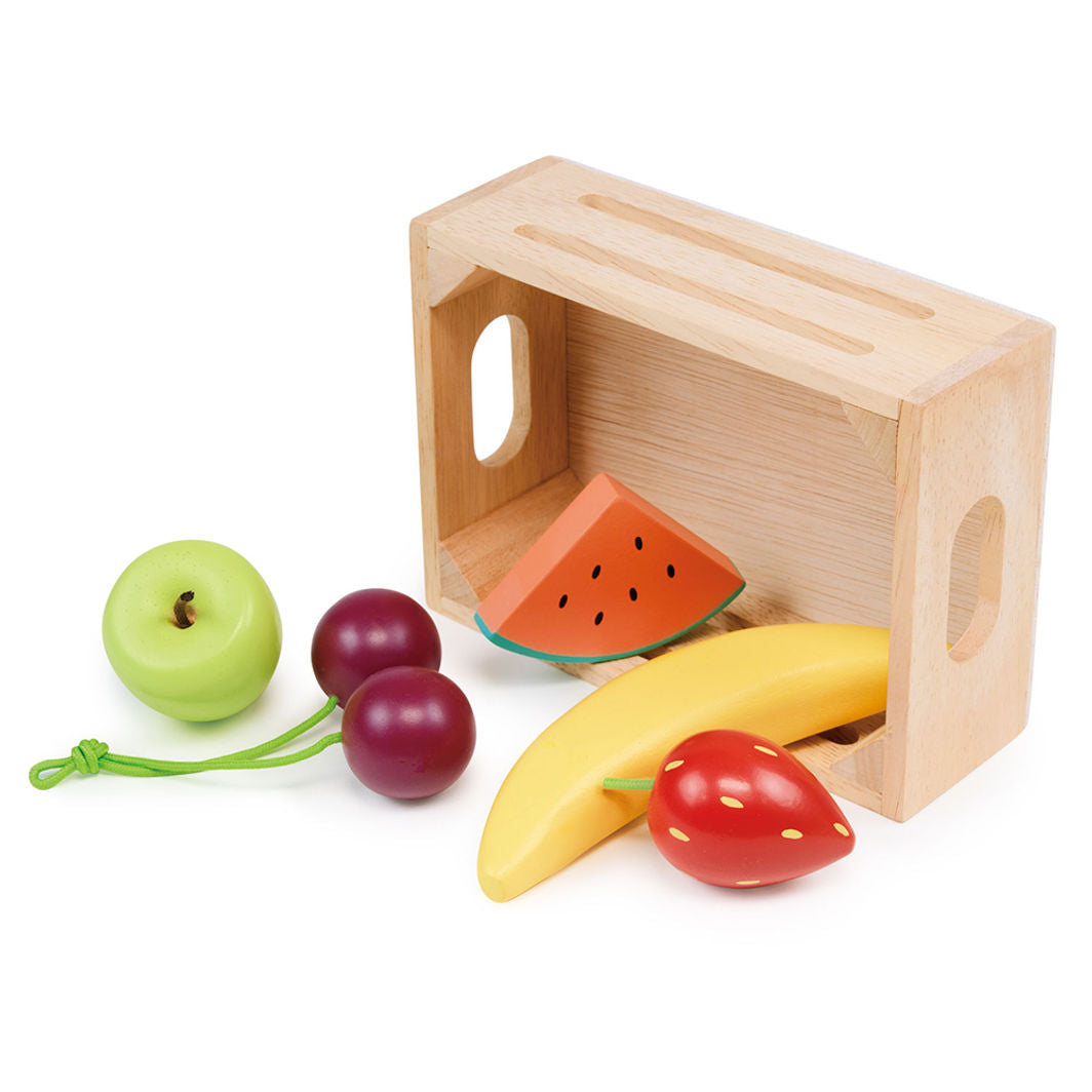 Mentari, Lekemat i tre – Kasse med frukt