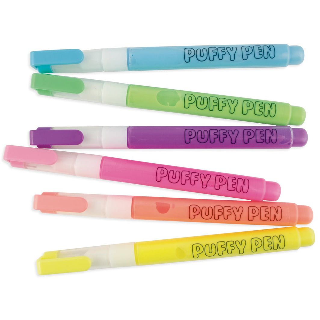Ooly, magic Puffy Pens 6 stk - Neon