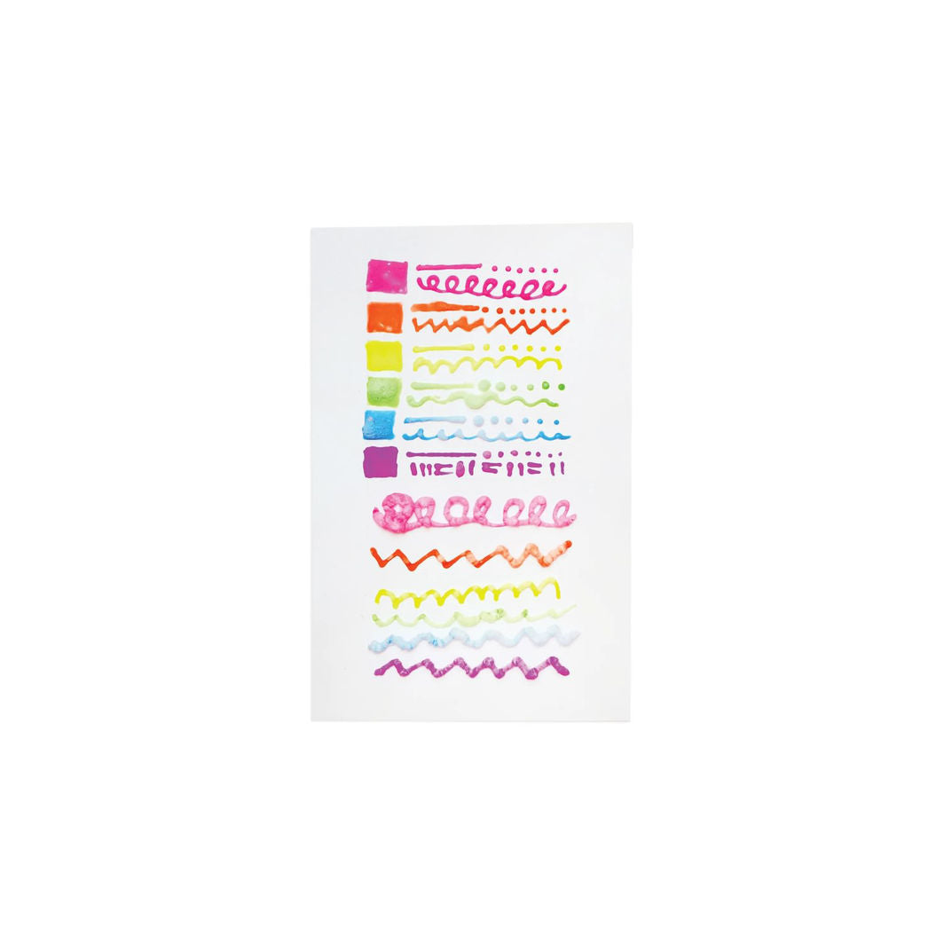 Ooly, magic Puffy Pens 6 stk - Neon