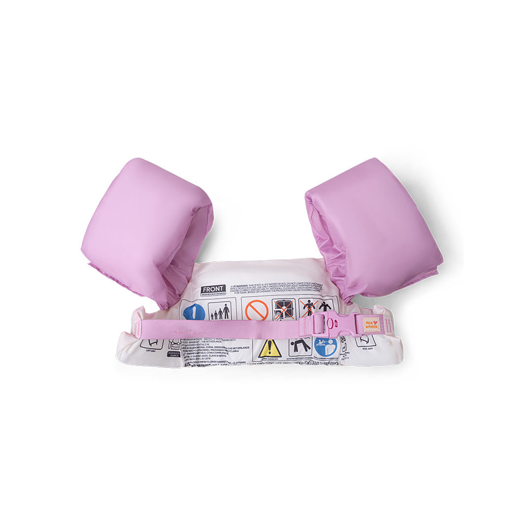 Swim Essentials - Flytevest med armpuder 15-30 kg - Pink Flower Market