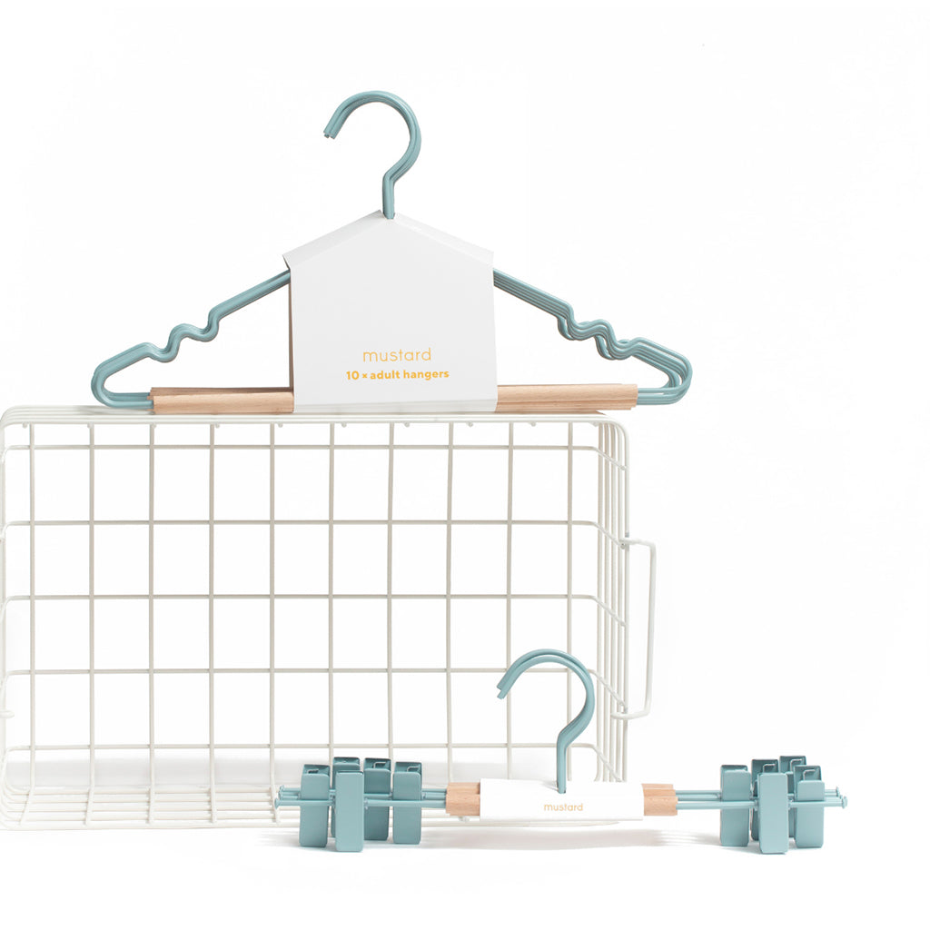 Mustard Made Kids top hangers, 10-pak børnebøjler - Ocean