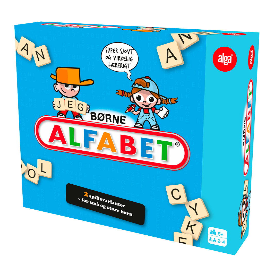 Spil, Børnealfabet. Familiespil. For store og små. Sjov for hele familien.