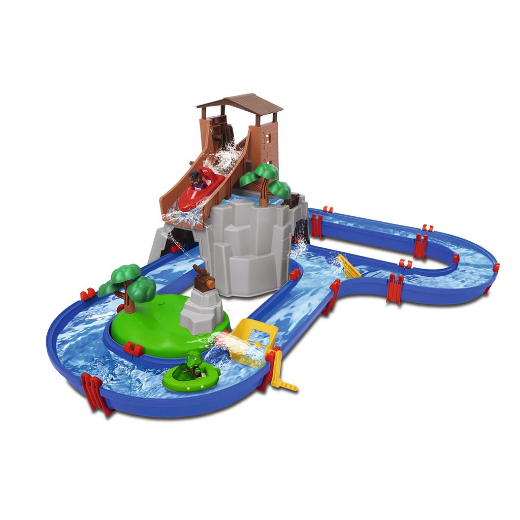 Aquaplay vandbane AdventureLand med figurer, både og vandfald