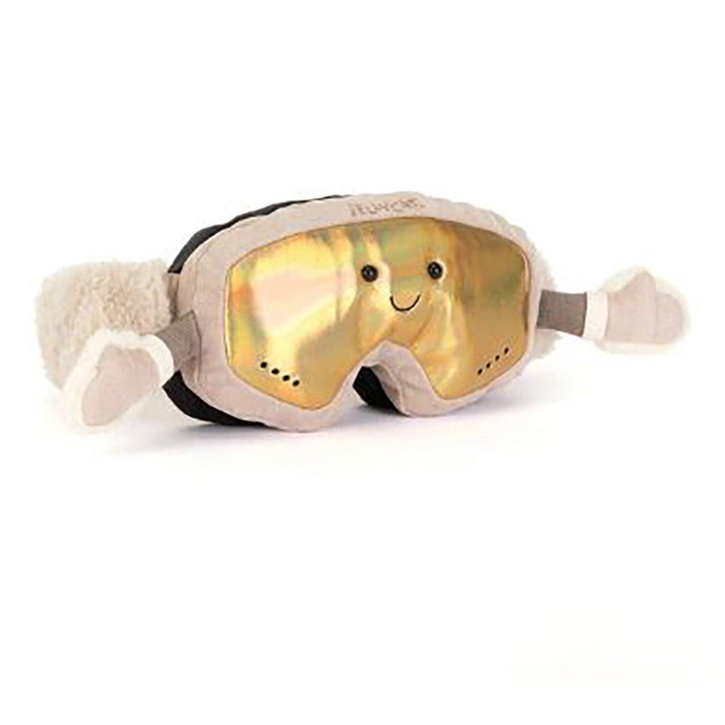Jellycat-bamse, Amuseables Sports Ski Club Goggles - 19 cm