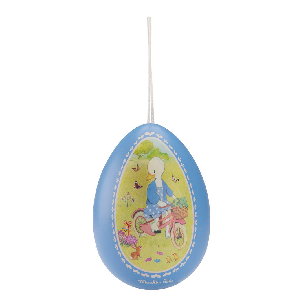 Moulin Roty lite påskeegg i metall, La grande famille