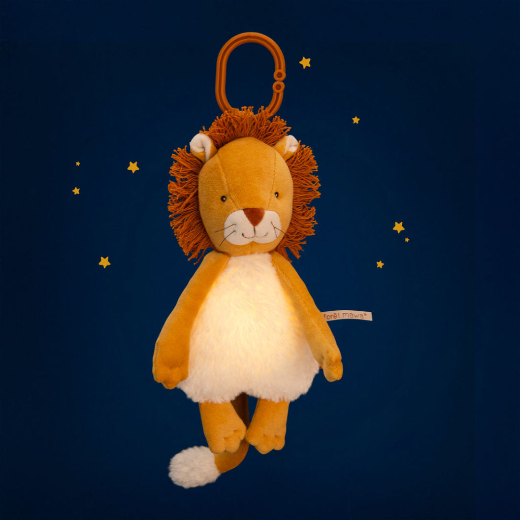 Moulin Roty tøjdyr, Lysende løve 29 cm - La forêt Mawa