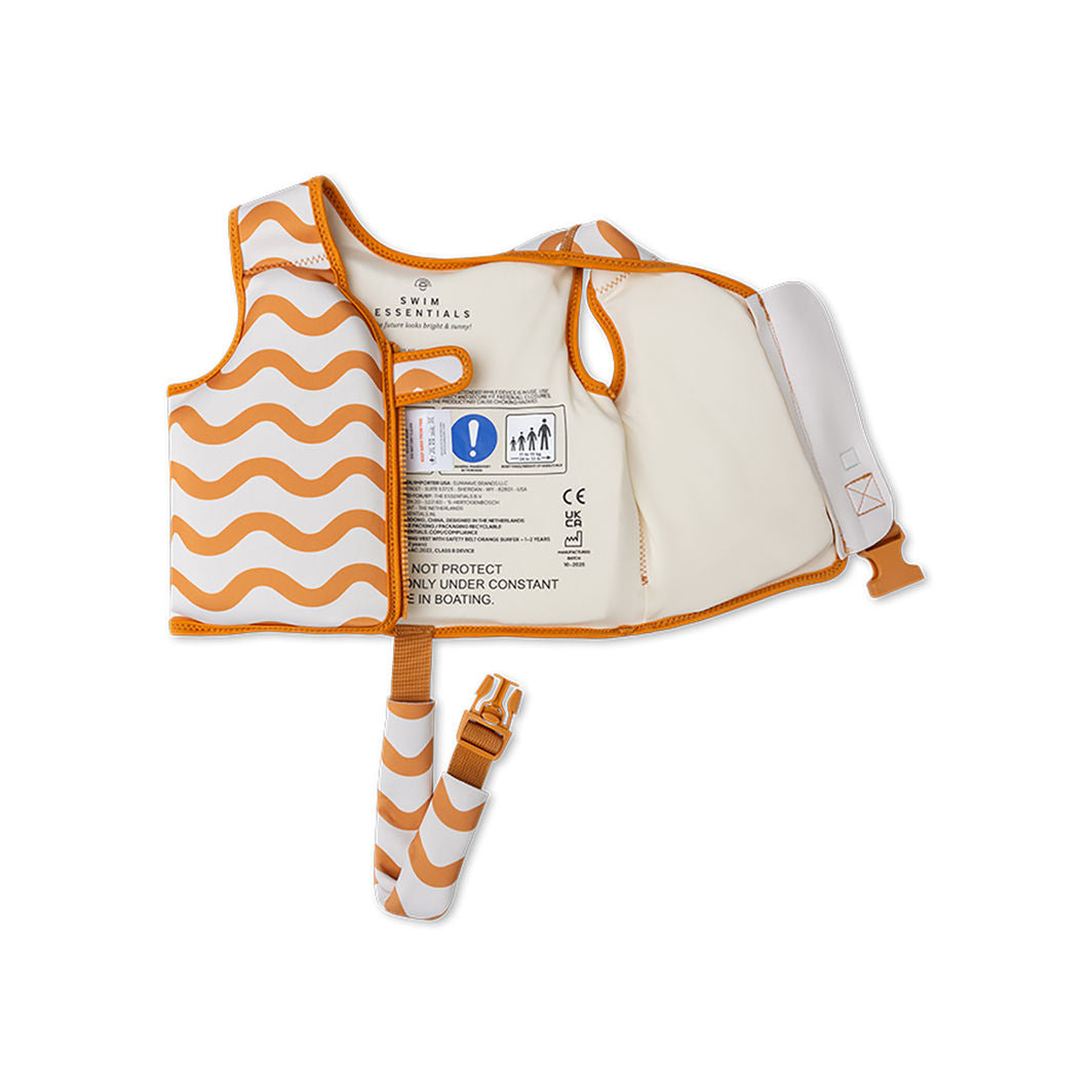 Swim Essentials, Svømmevest 15-18 kg - Orange Surfer