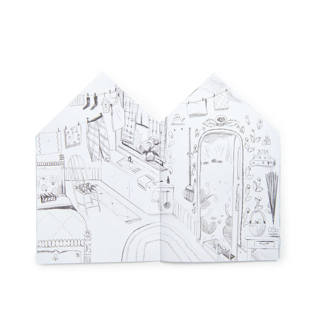 Moulin Roty Malebok med 150 klistermerker, Les Minouchkas