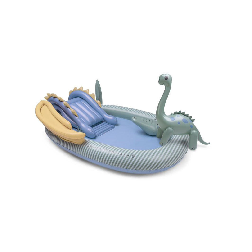 Swim Essentials, Badebassin 210 cm - Dino Adventure med rutsjebane