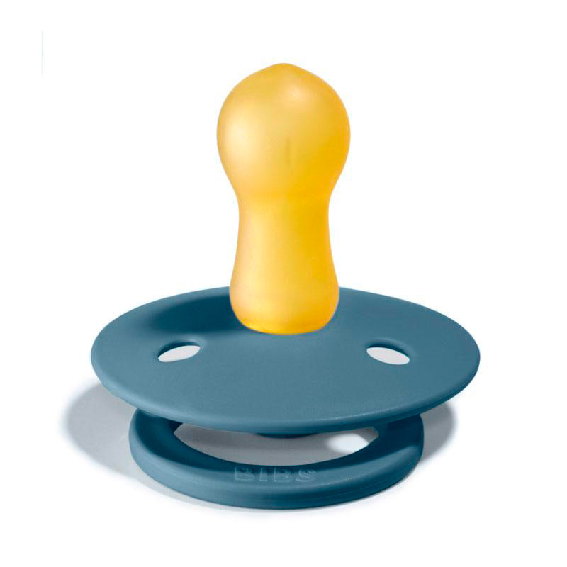 Bibs 2-pk, smokker i naturgummi, strl. 2 - Deep space/Petrol