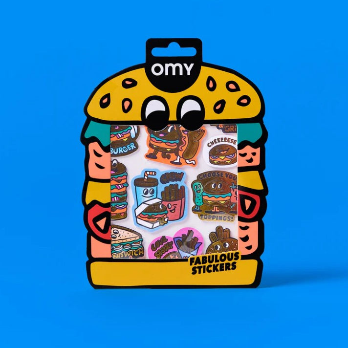 Omy Burger klistermærker til børn