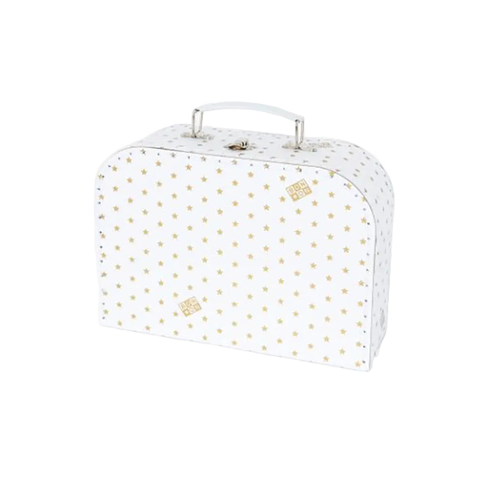 Bonton kuffert, Hvid m all over print
