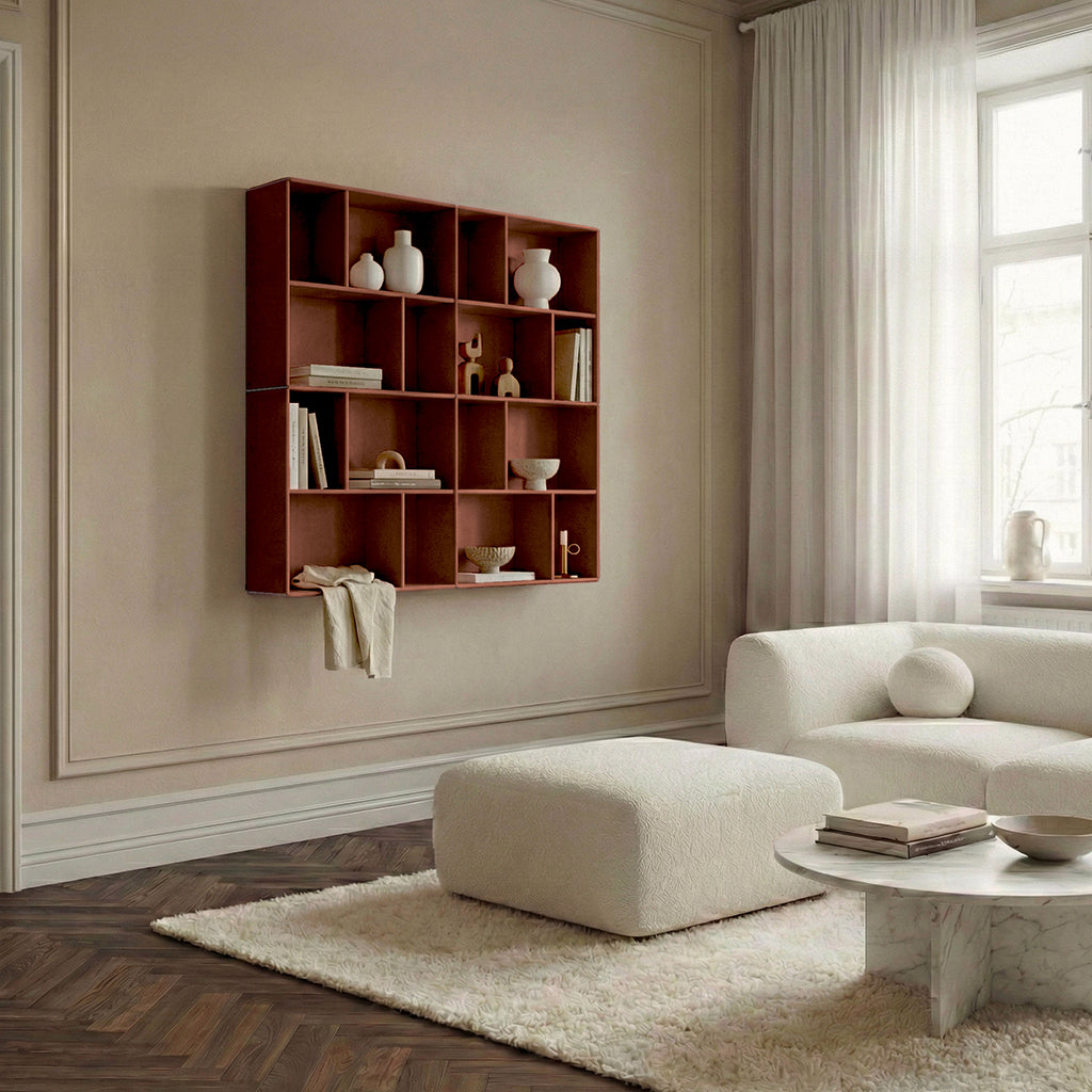 By Aulum Bronx vægreol, dybde 23 eller 33 cm - Rusty