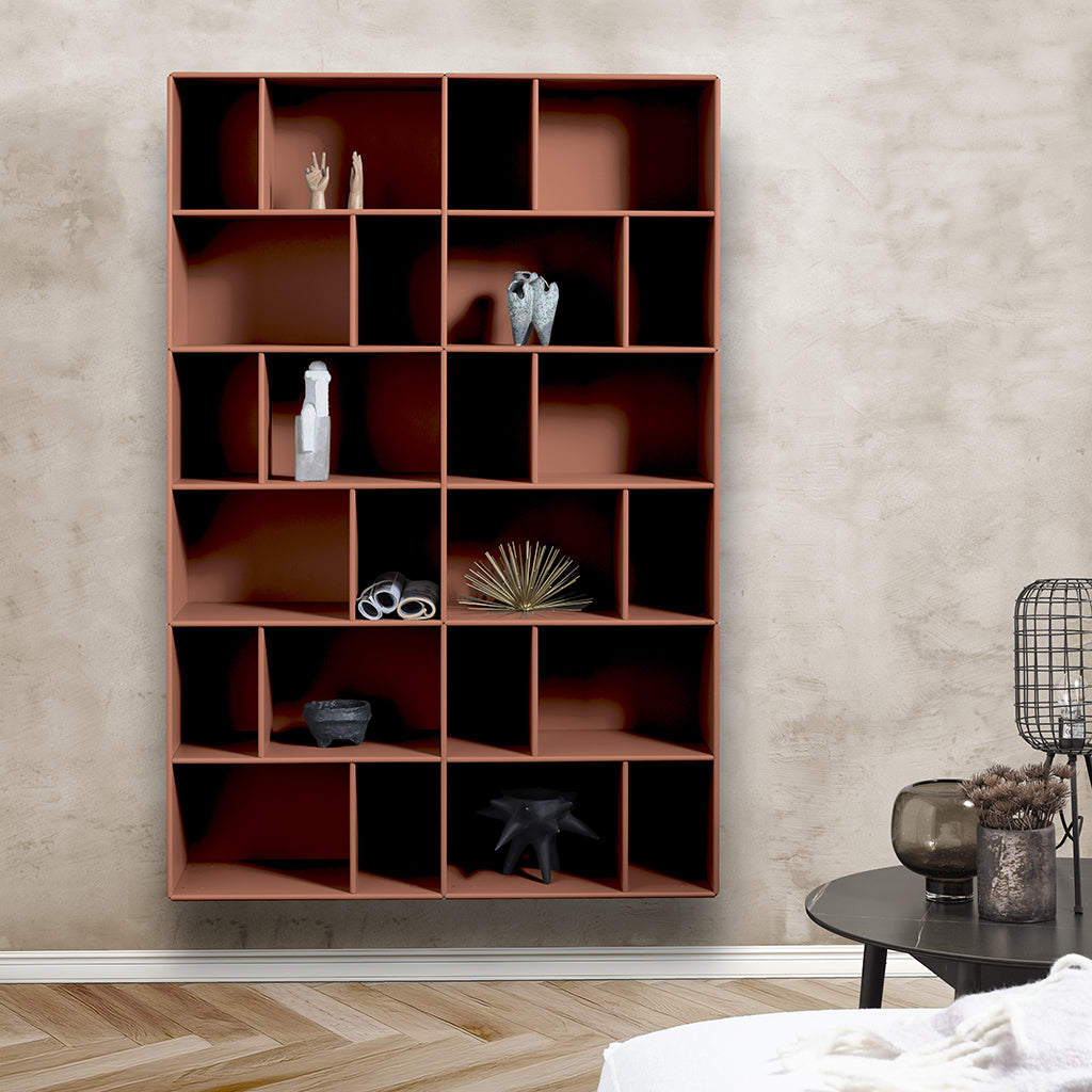 By Aulum Brooklyn vegghylle, 117x177 cm - Rusty