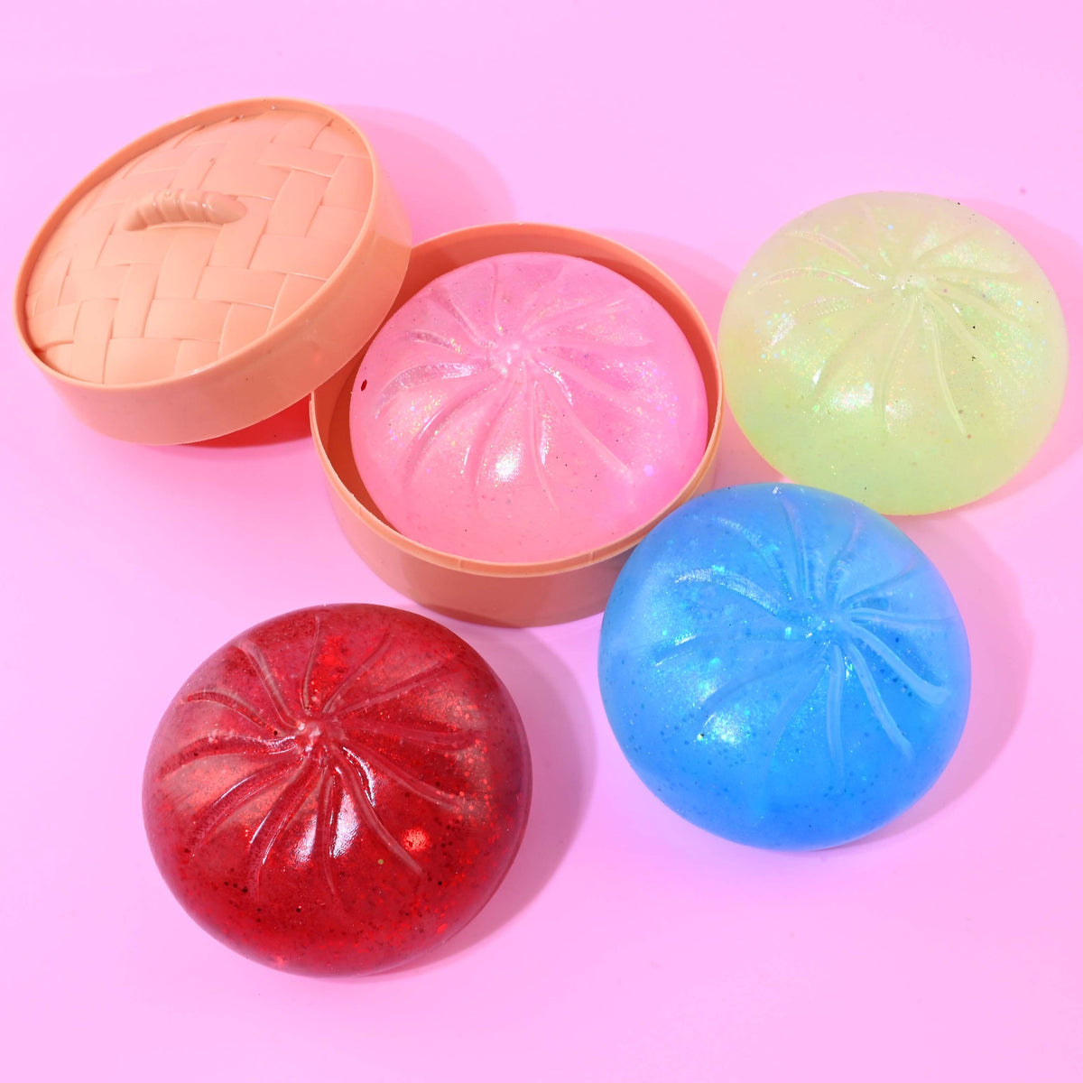 Robetoy, Squishy Dumpling, Glitter - assortert