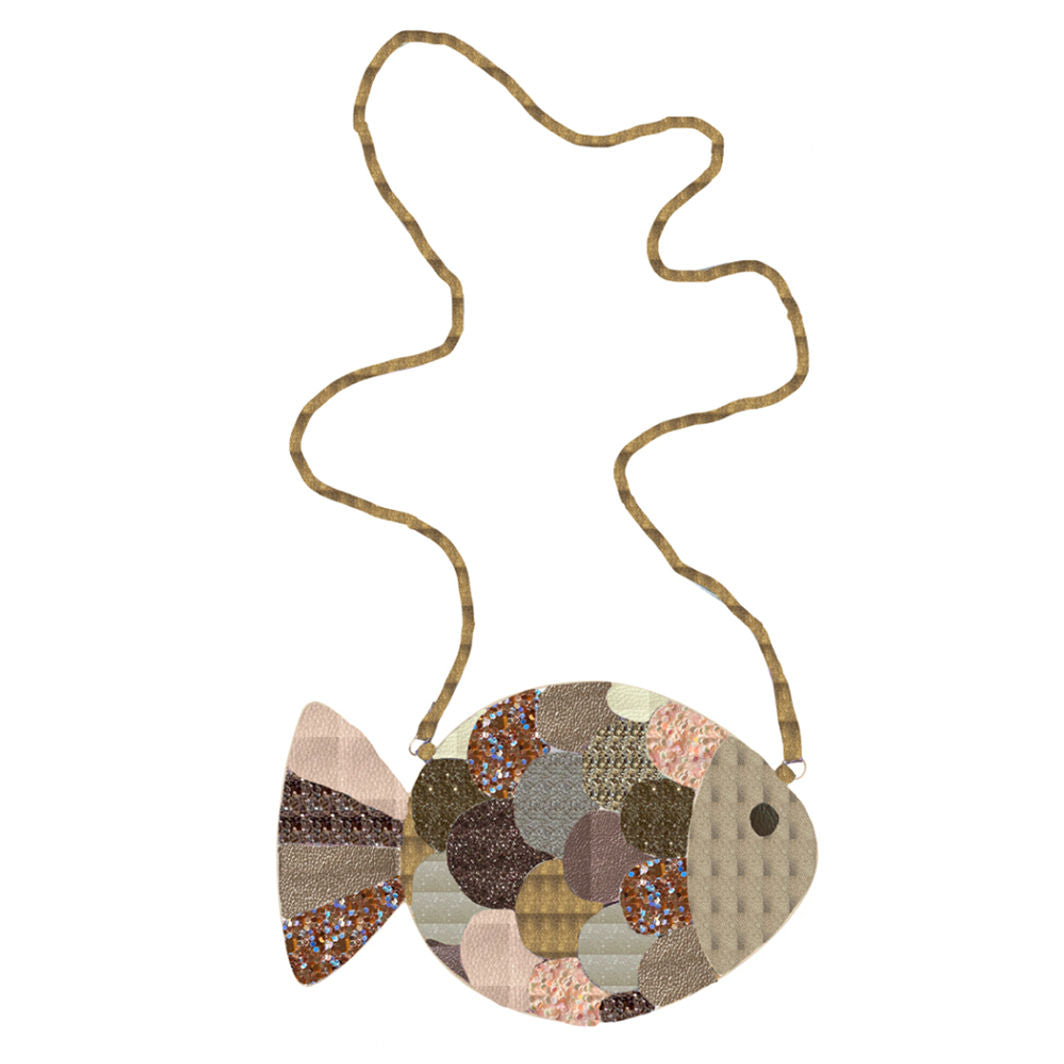Mimi og Lula Fish By The Seaside taske med rem