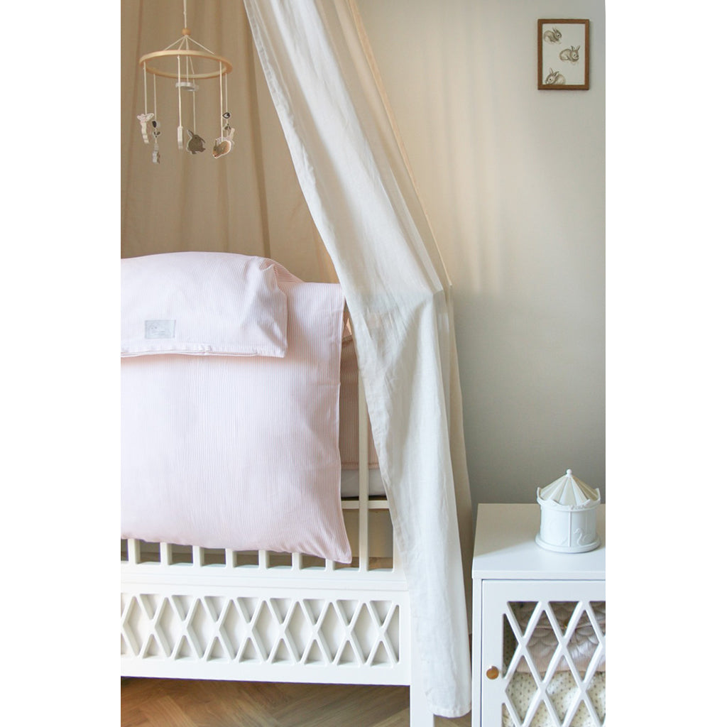 Cam Cam sengetøy for voksne, GOTS - Classic Stripes Rose