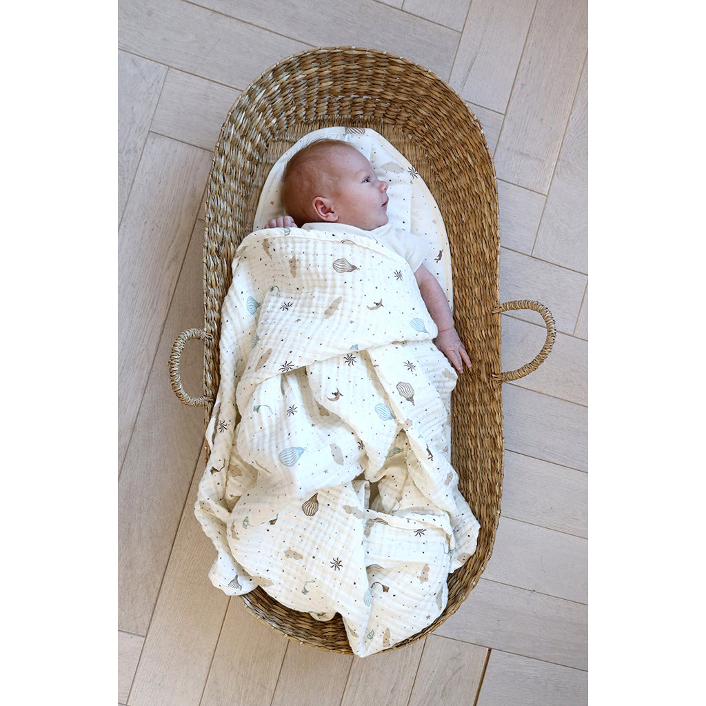 Cam Cam muslin babytæppe, økologisk, GOTS - Dreamland