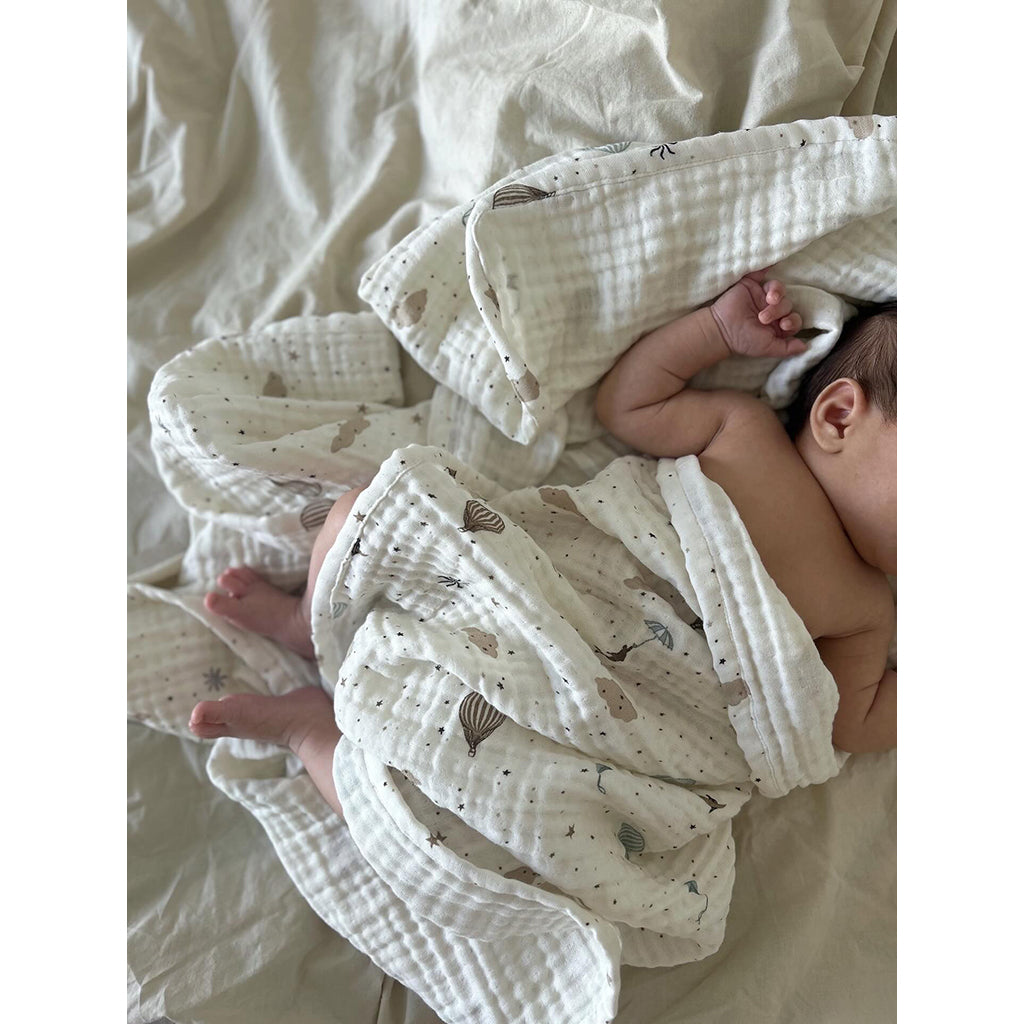 Cam Cam muslin babytæppe, økologisk, GOTS - Dreamland