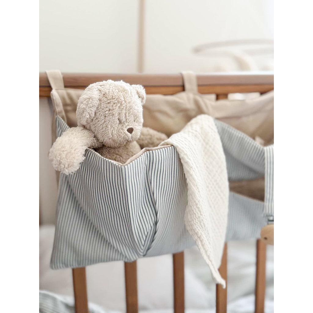 Cam Cam bed pocket, sengelommer i stoff, OCS - Classic stripes blue