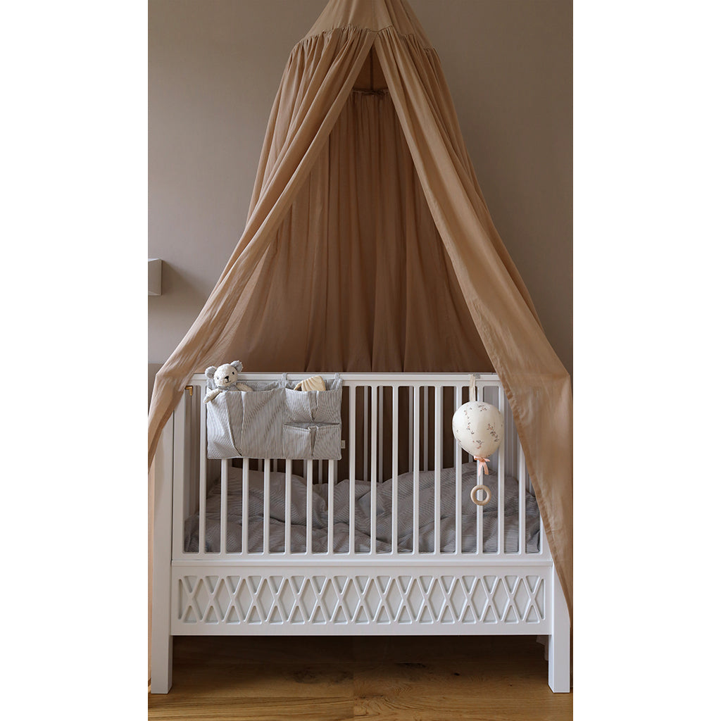 Cam Cam bed pocket, sengelommer i stoff, OCS – Classic stripes camel