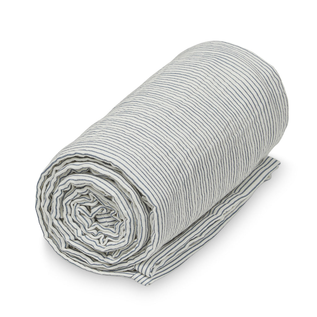 Cam Cam muslin babytæppe, økologisk, GOTS - Stripe blue