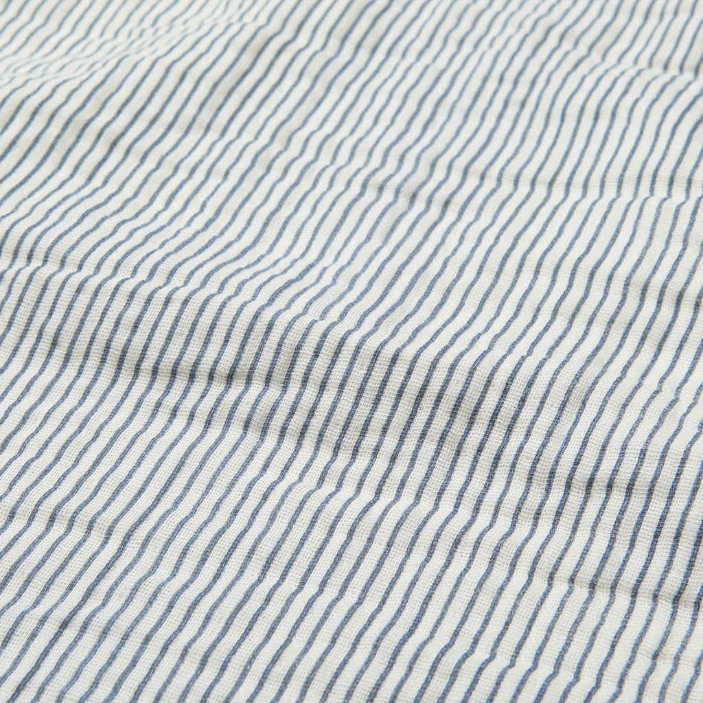 Cam Cam muslin babyteppe, økologisk, GOTS - Stripe blue