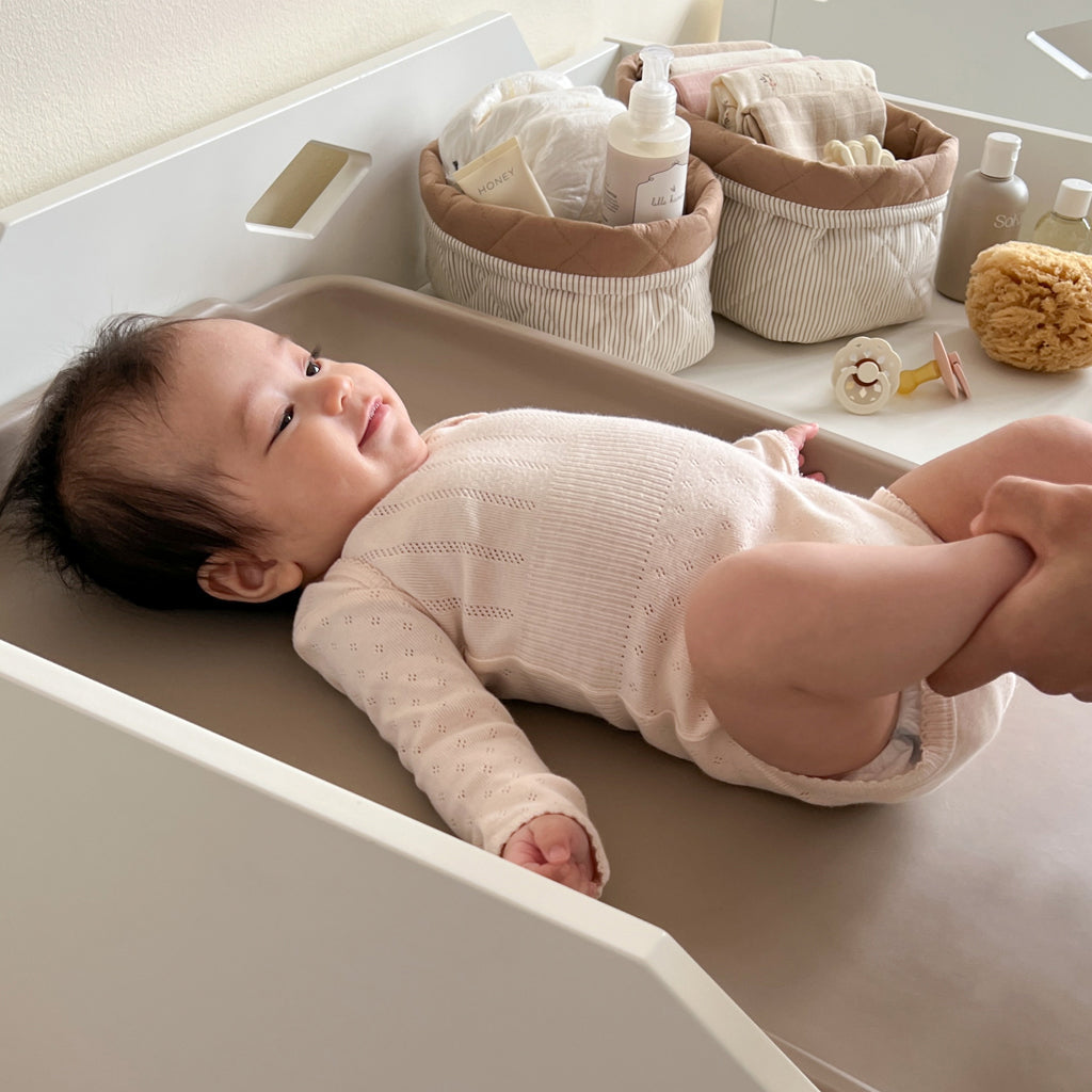 Cam Cam stelleoppbevaring, Caddy - Classic Stripes Camel