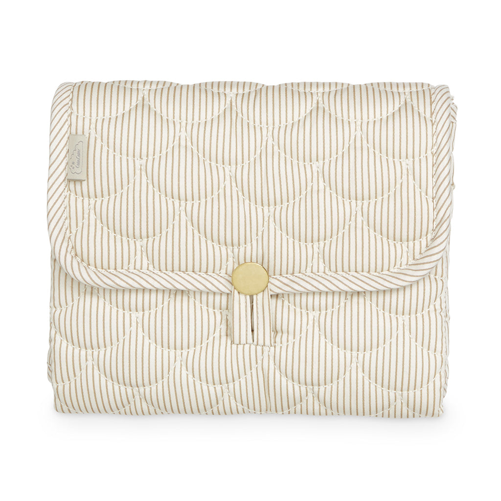 Cam Cam pusleunderlag, Quilet - OCS - Classic stripes caramel