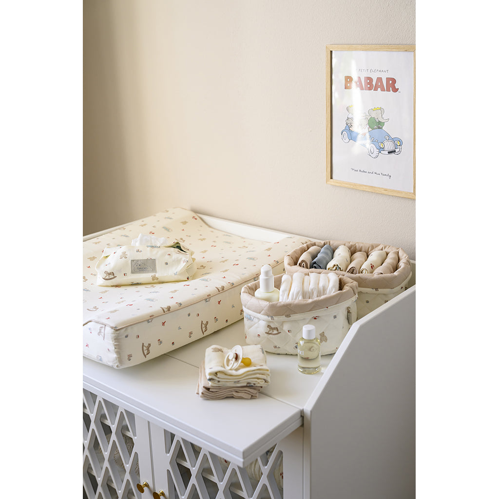 Cam Cam etui til våtservietter, økologisk, GOTS - Vintage Toys