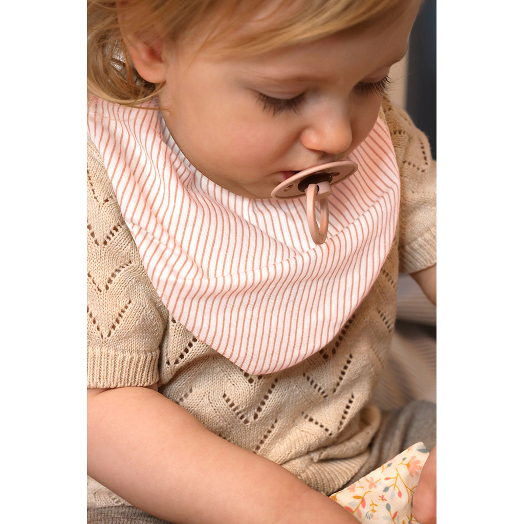 Cam Cam Bandanasmekke, Jersey, 2-pakning - GOTS - Classic Stripes Rose